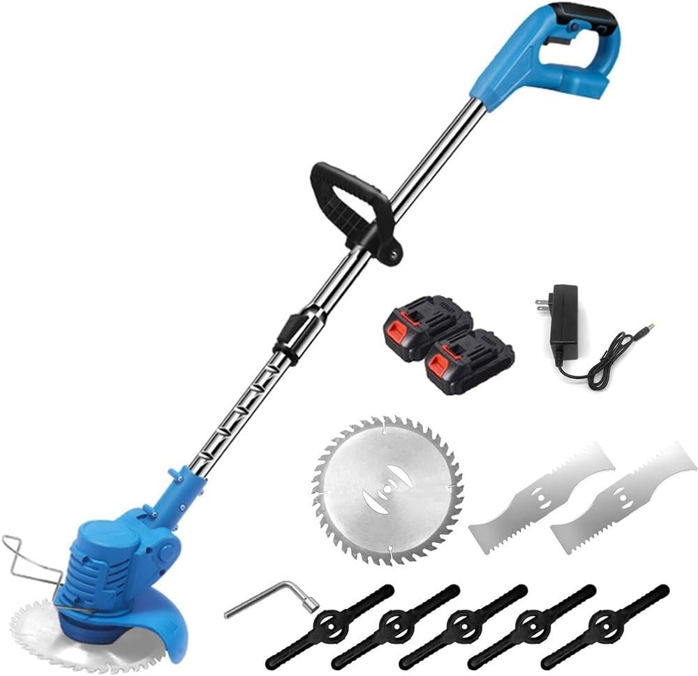 ماكينة قص العشب اللاسلكية مع بطاريتين